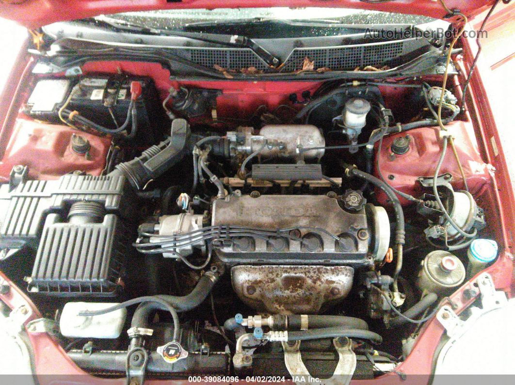 1998 Honda Civic Ex Red vin: 1HGEJ8244WL005700