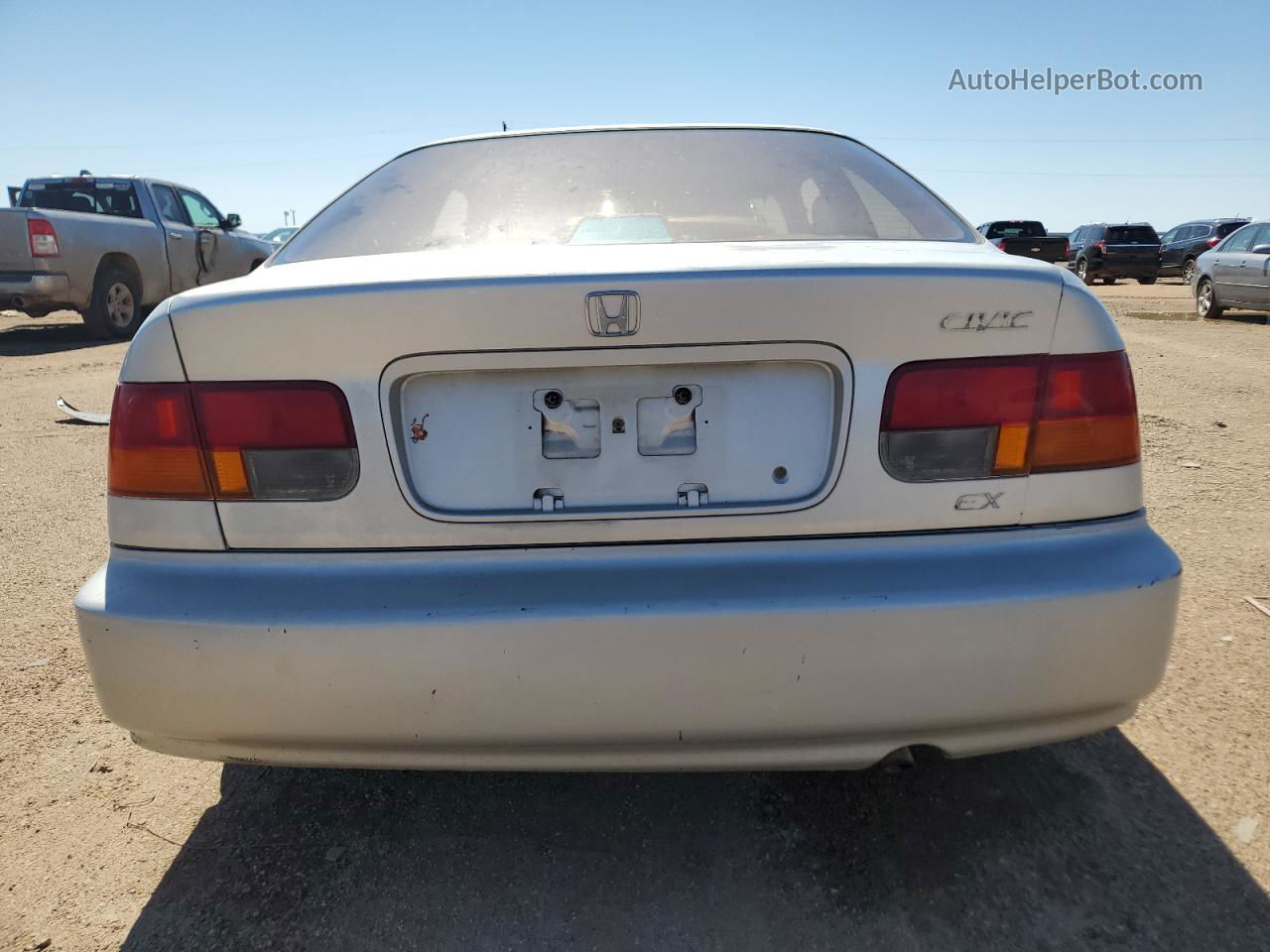 1998 Honda Civic Ex Silver vin: 1HGEJ8245WL096461