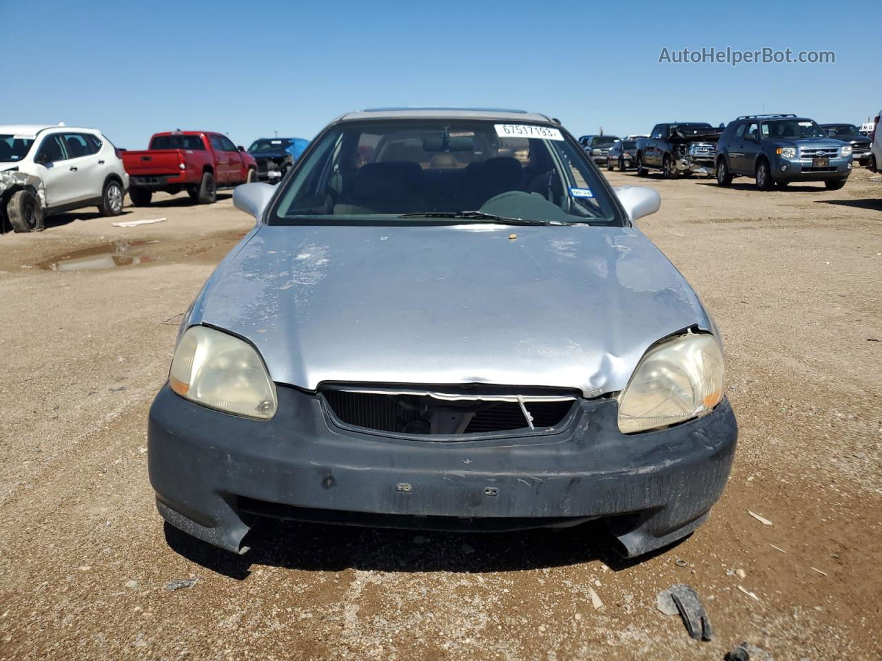 1998 Honda Civic Ex Silver vin: 1HGEJ8245WL096461