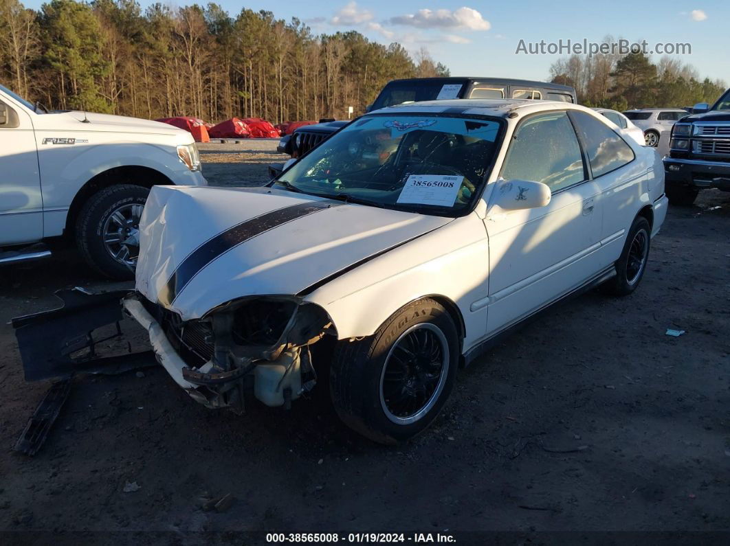 1996 Honda Civic Ex White vin: 1HGEJ8246TL091250