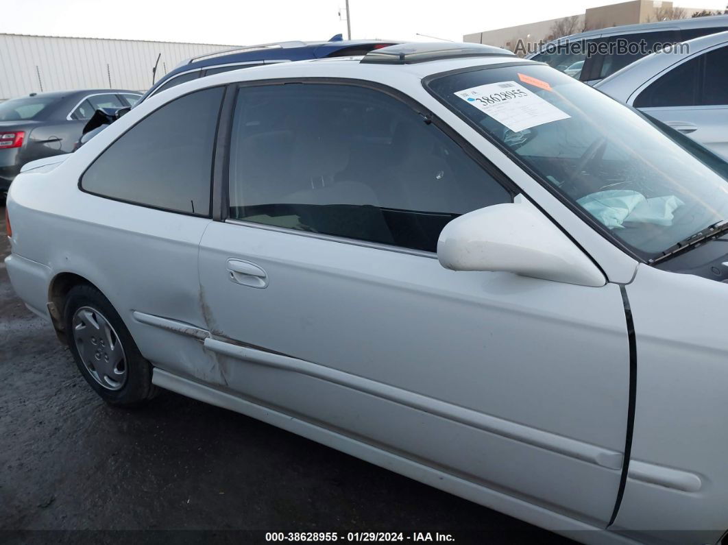 1996 Honda Civic Ex White vin: 1HGEJ8249TL025131