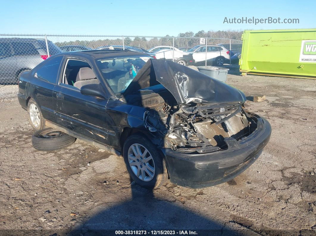 1998 Honda Civic Ex Black vin: 1HGEJ824XWL093491