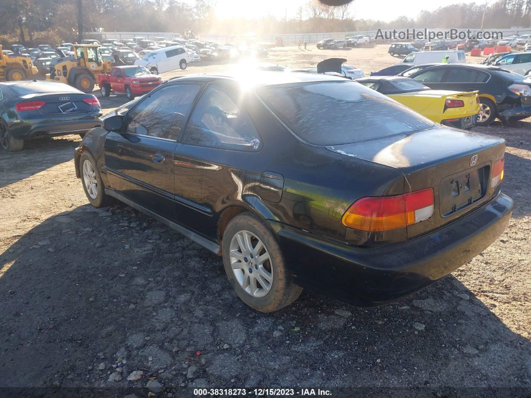 1998 Honda Civic Ex Black vin: 1HGEJ824XWL093491