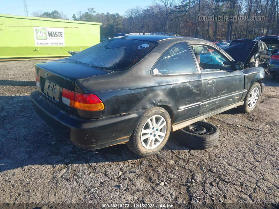 1998 Honda Civic Ex Black vin: 1HGEJ824XWL093491