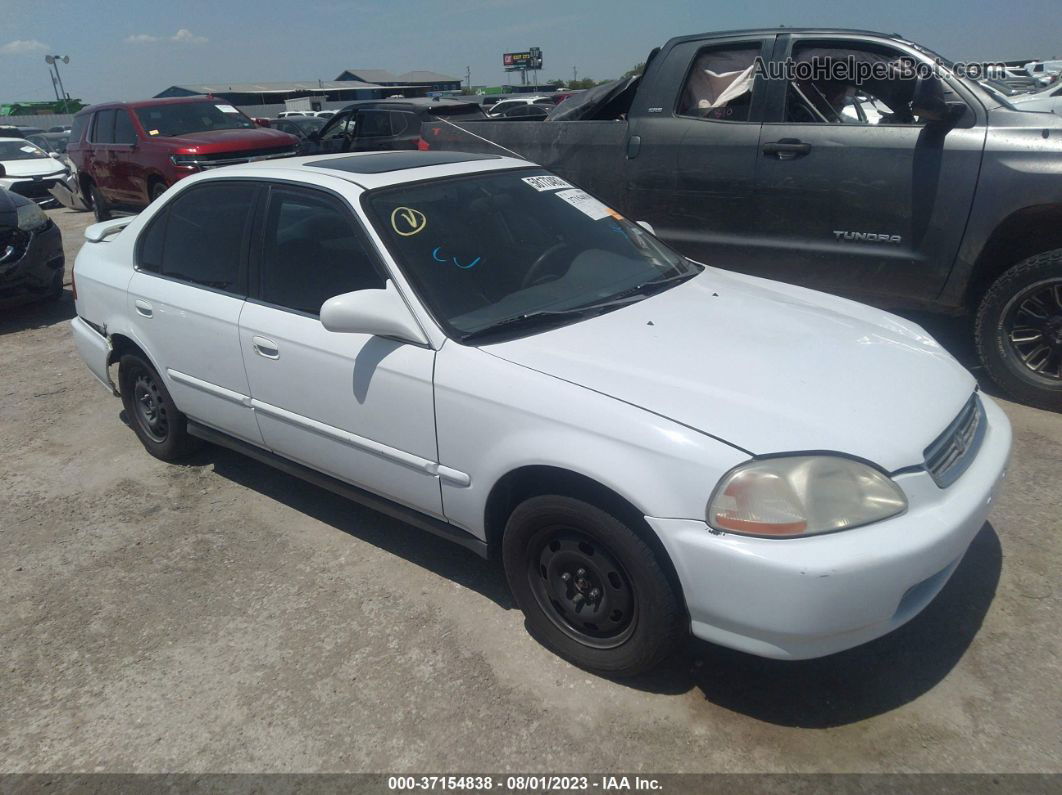 1996 Honda Civic Ex White vin: 1HGEJ8647TL044206