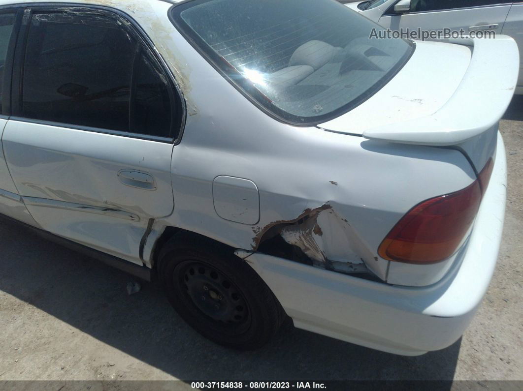 1996 Honda Civic Ex White vin: 1HGEJ8647TL044206