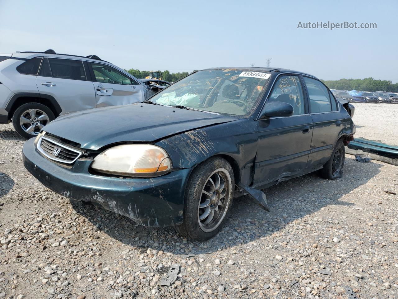 1998 Honda Civic Ex Green vin: 1HGEJ8648WL052772