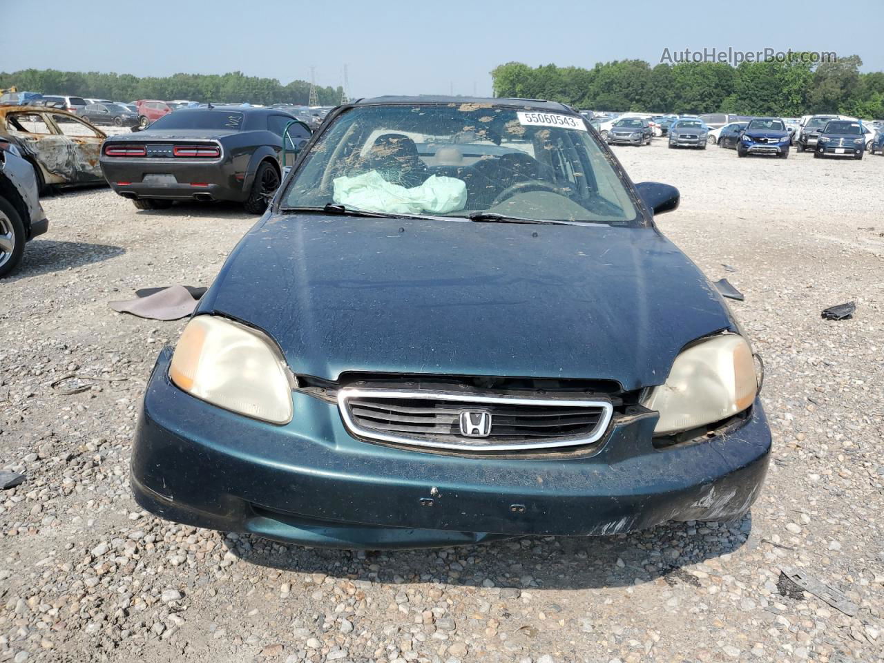 1998 Honda Civic Ex Green vin: 1HGEJ8648WL052772