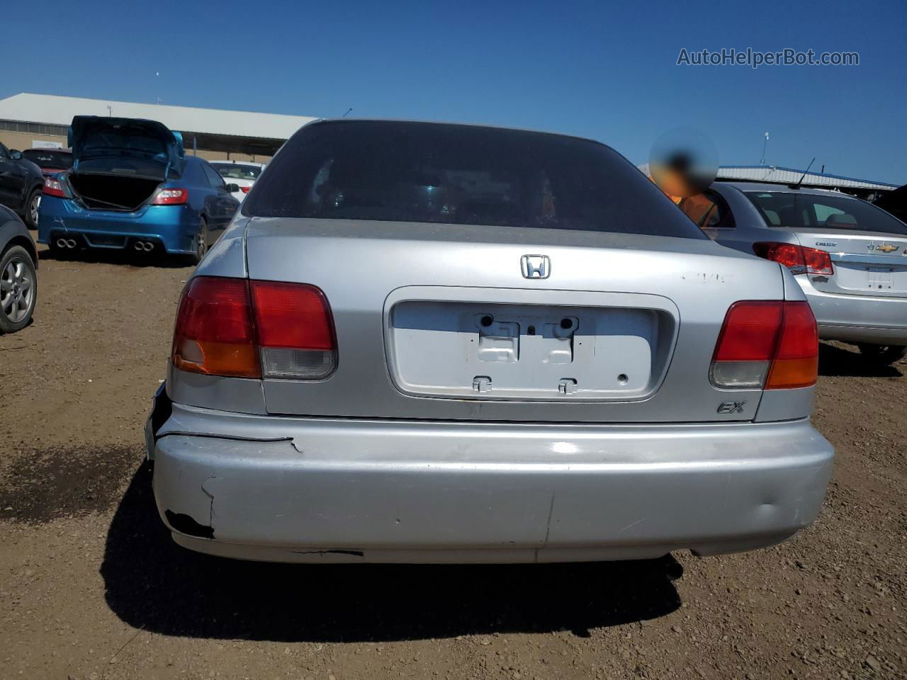 1996 Honda Civic Ex Silver vin: 1HGEJ8649TL005553