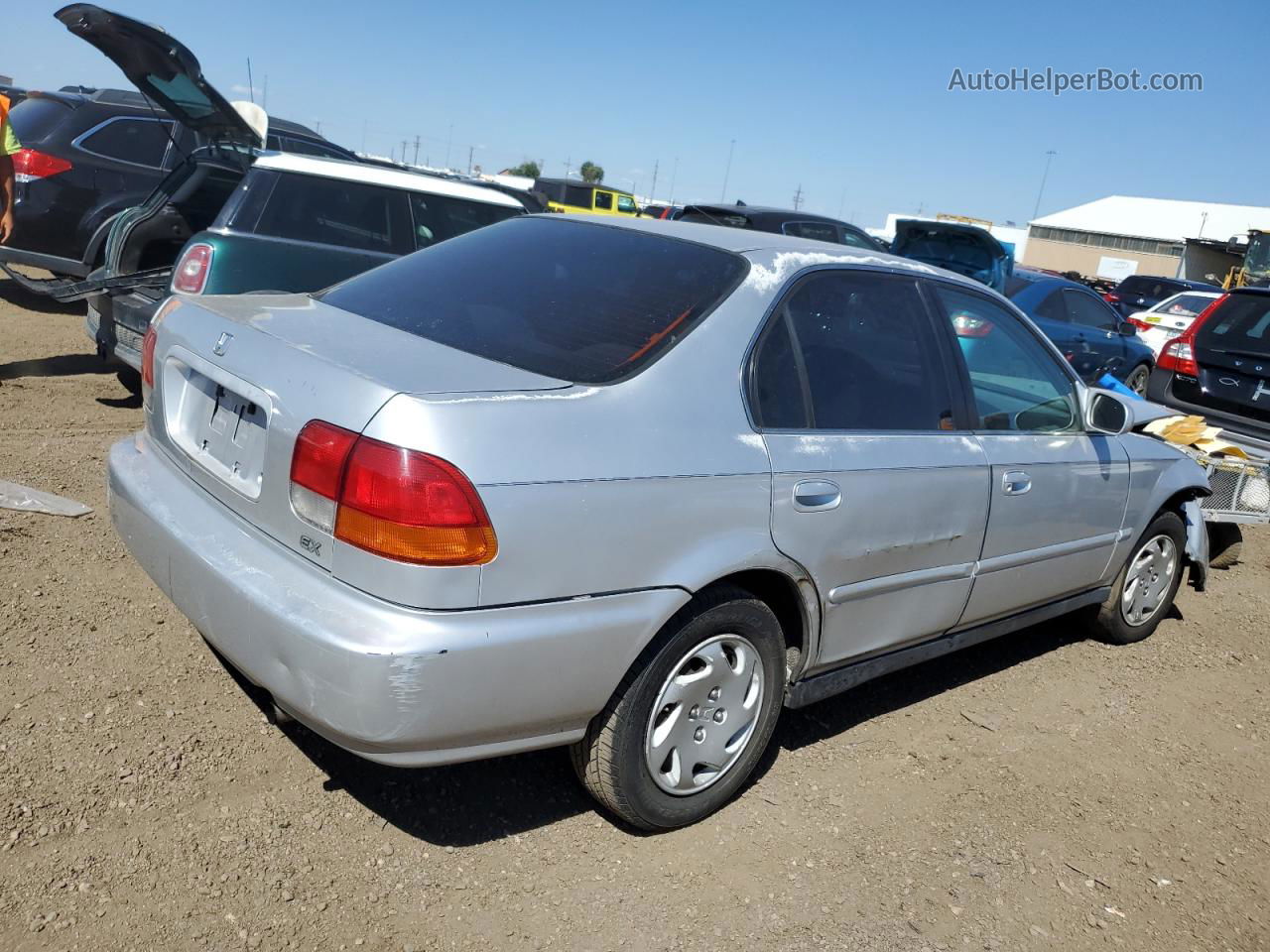 1996 Honda Civic Ex Silver vin: 1HGEJ8649TL005553