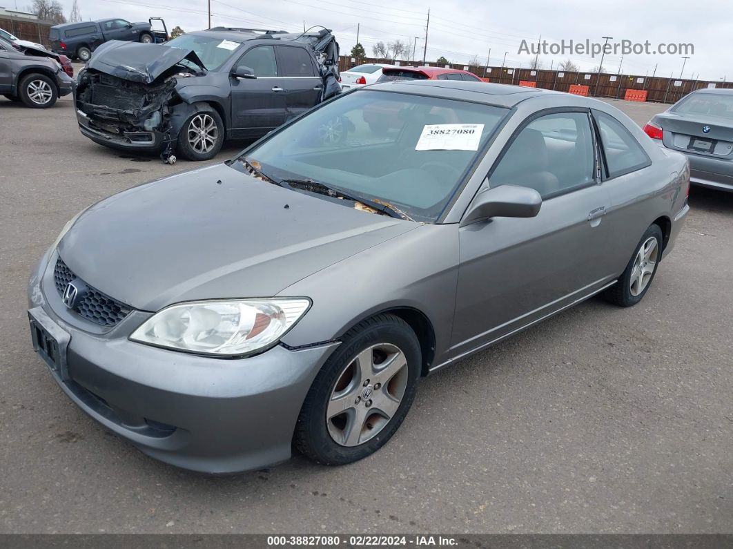 2004 Honda Civic Ex Gray vin: 1HGEM21084L078472