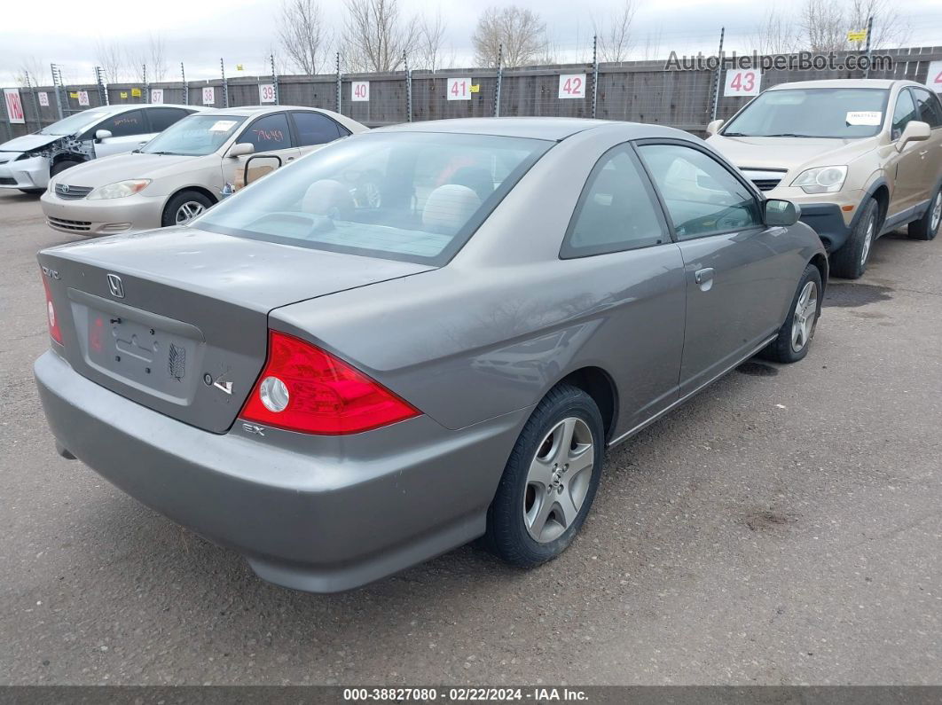 2004 Honda Civic Ex Gray vin: 1HGEM21084L078472