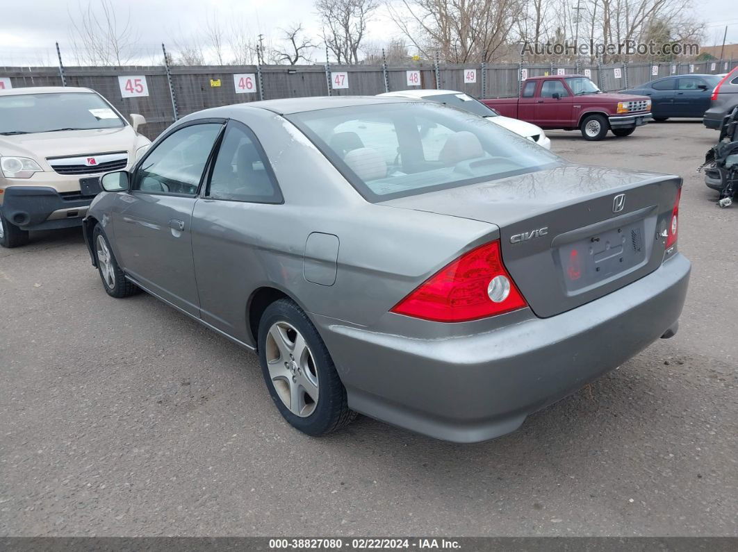 2004 Honda Civic Ex Gray vin: 1HGEM21084L078472