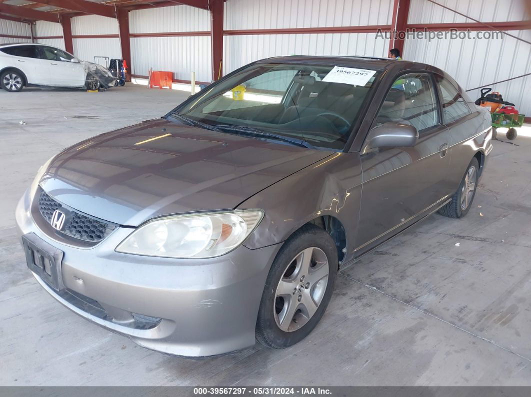 2004 Honda Civic Ex Gray vin: 1HGEM210X4L084466