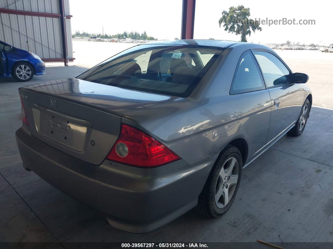 2004 Honda Civic Ex Gray vin: 1HGEM210X4L084466