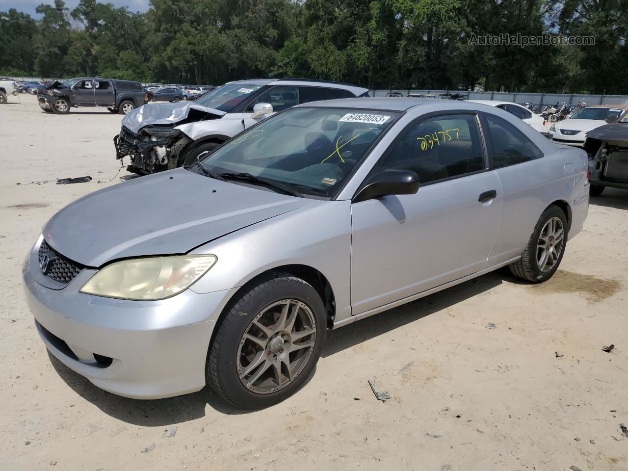 2005 Honda Civic Dx Vp Silver vin: 1HGEM21115L042830