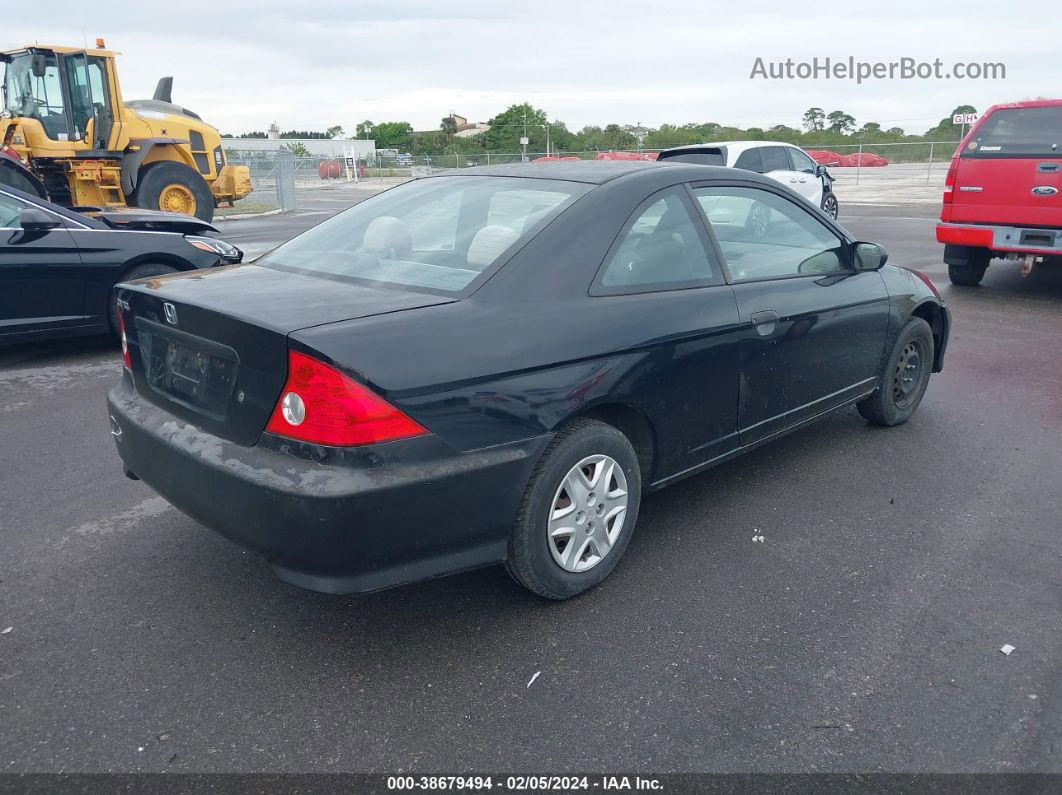 2004 Honda Civic Vp Black vin: 1HGEM21124L078864