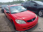 2004 Honda Civic Vp Красный vin: 1HGEM21144L068580