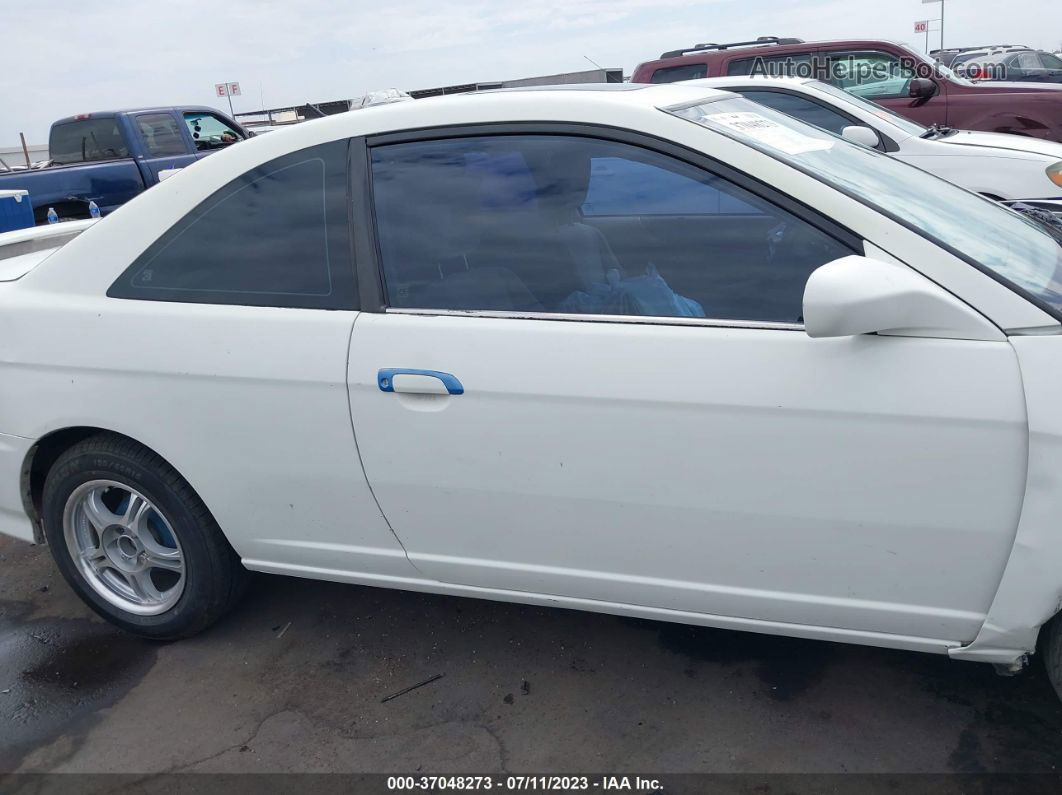 2004 Honda Civic Vp White vin: 1HGEM21184L015087