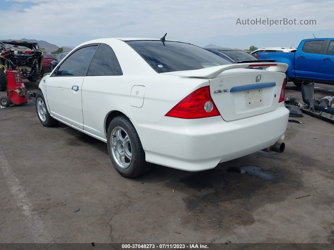 2004 Honda Civic Vp White vin: 1HGEM21184L015087