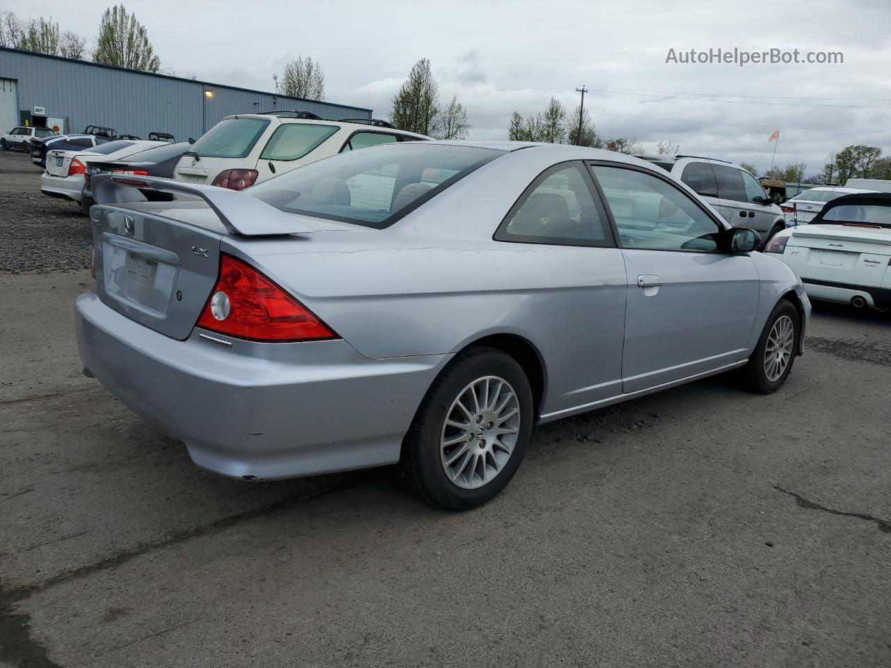 2005 Honda Civic Lx Silver vin: 1HGEM21545L079387