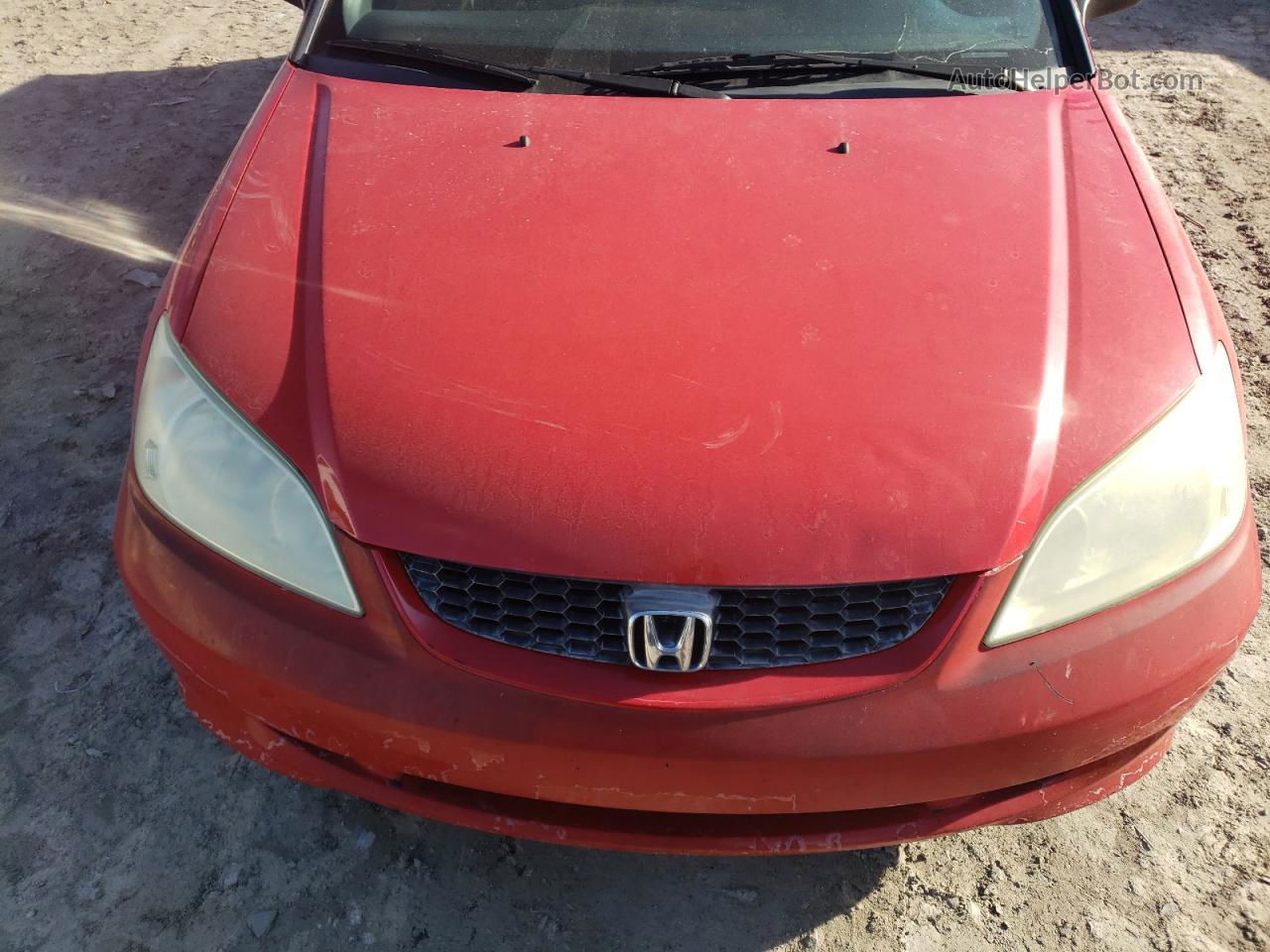 2004 Honda Civic Lx Red vin: 1HGEM21564L004169