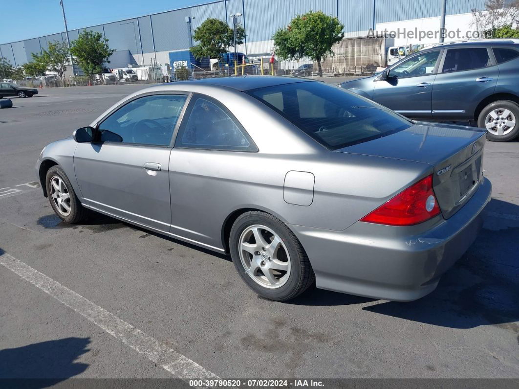 2004 Honda Civic Ex Gray vin: 1HGEM21904L058148