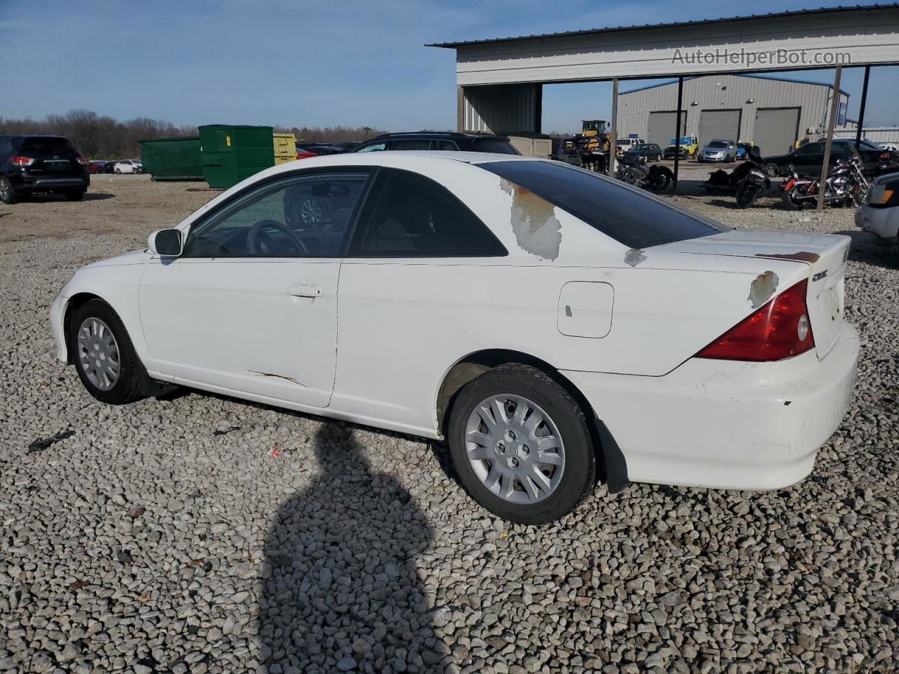 2004 Honda Civic Ex White vin: 1HGEM21924L039228