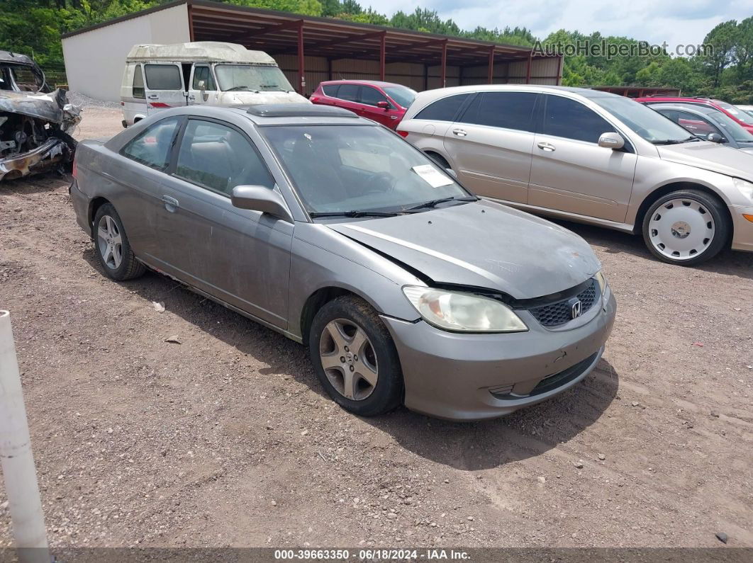 2004 Honda Civic Ex Gray vin: 1HGEM21934L006546