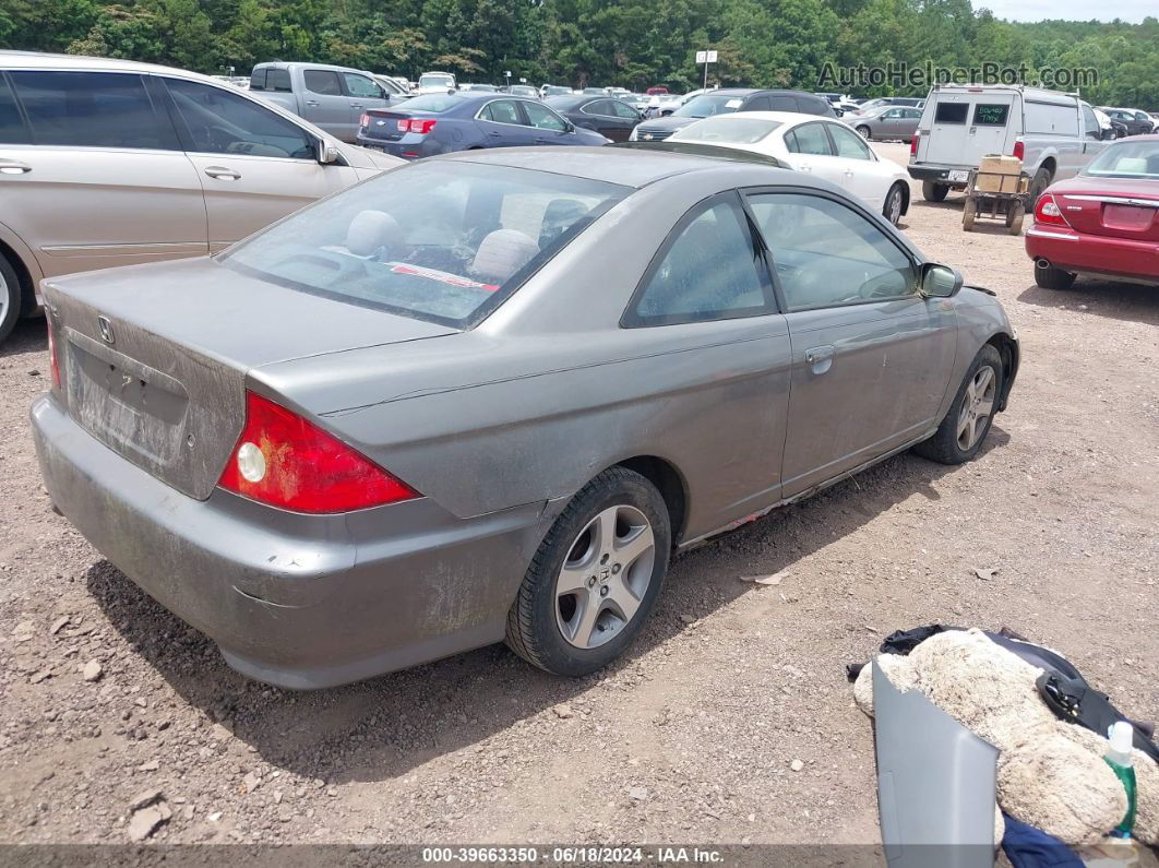 2004 Honda Civic Ex Gray vin: 1HGEM21934L006546