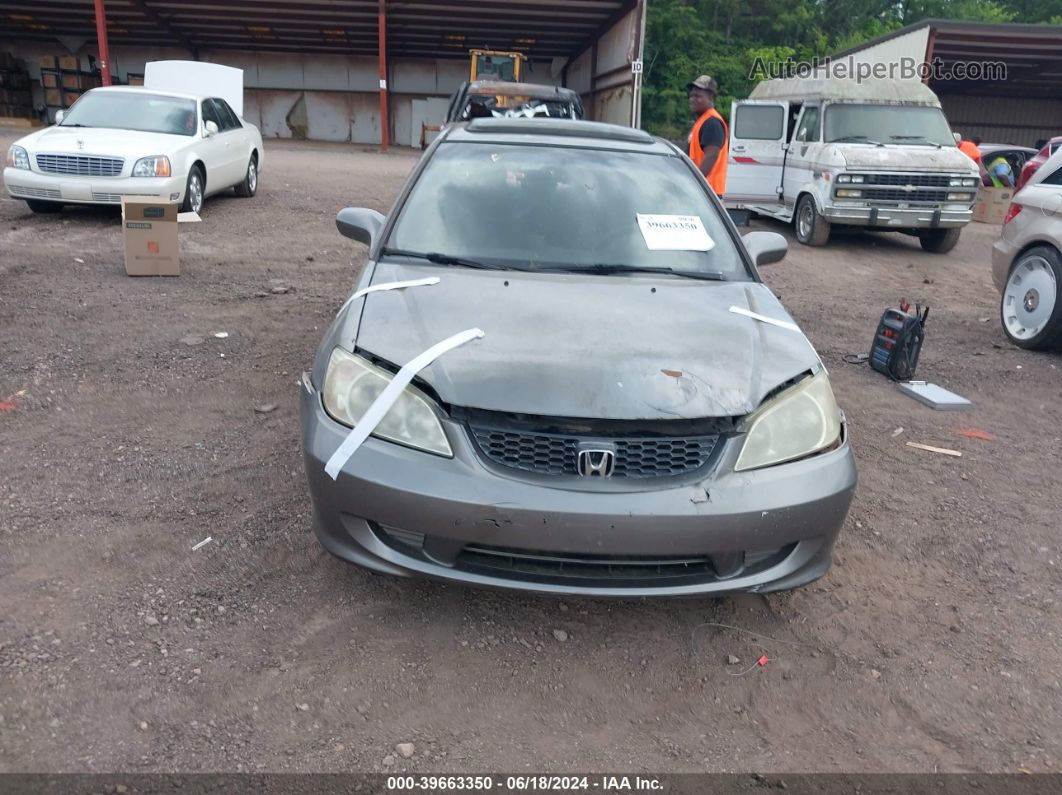 2004 Honda Civic Ex Gray vin: 1HGEM21934L006546