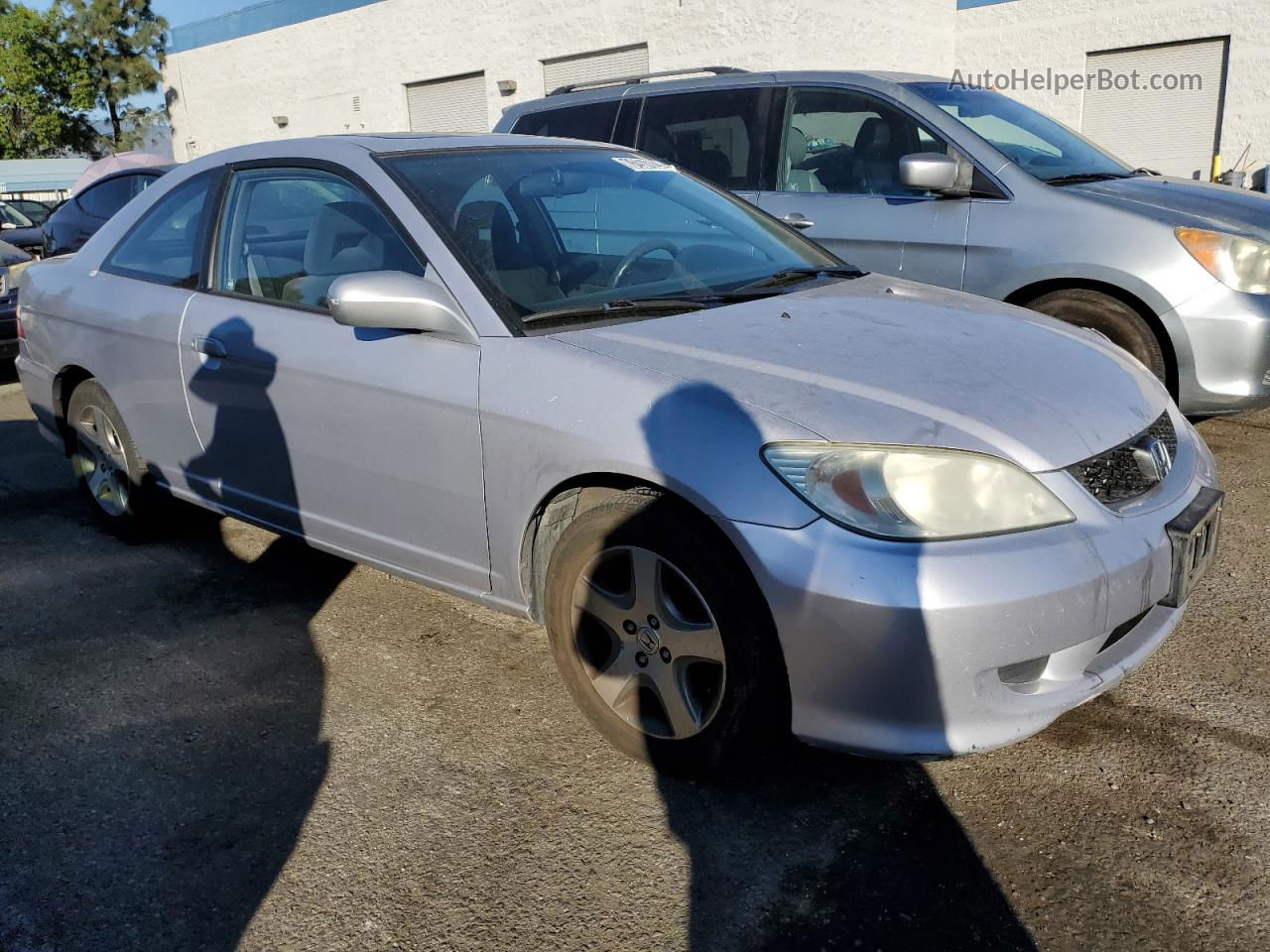 2004 Honda Civic Ex Серебряный vin: 1HGEM21944L017165