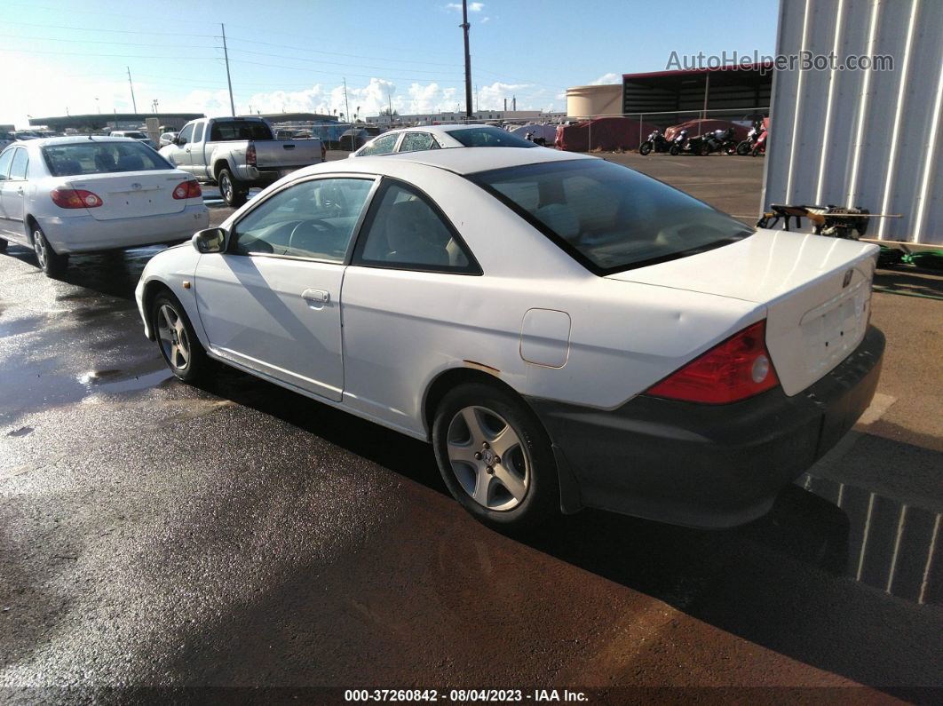 2004 Honda Civic Ex White vin: 1HGEM21954L075396