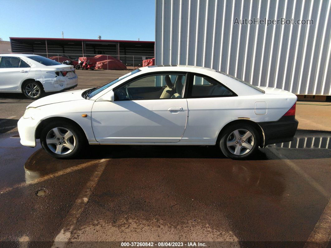 2004 Honda Civic Ex White vin: 1HGEM21954L075396