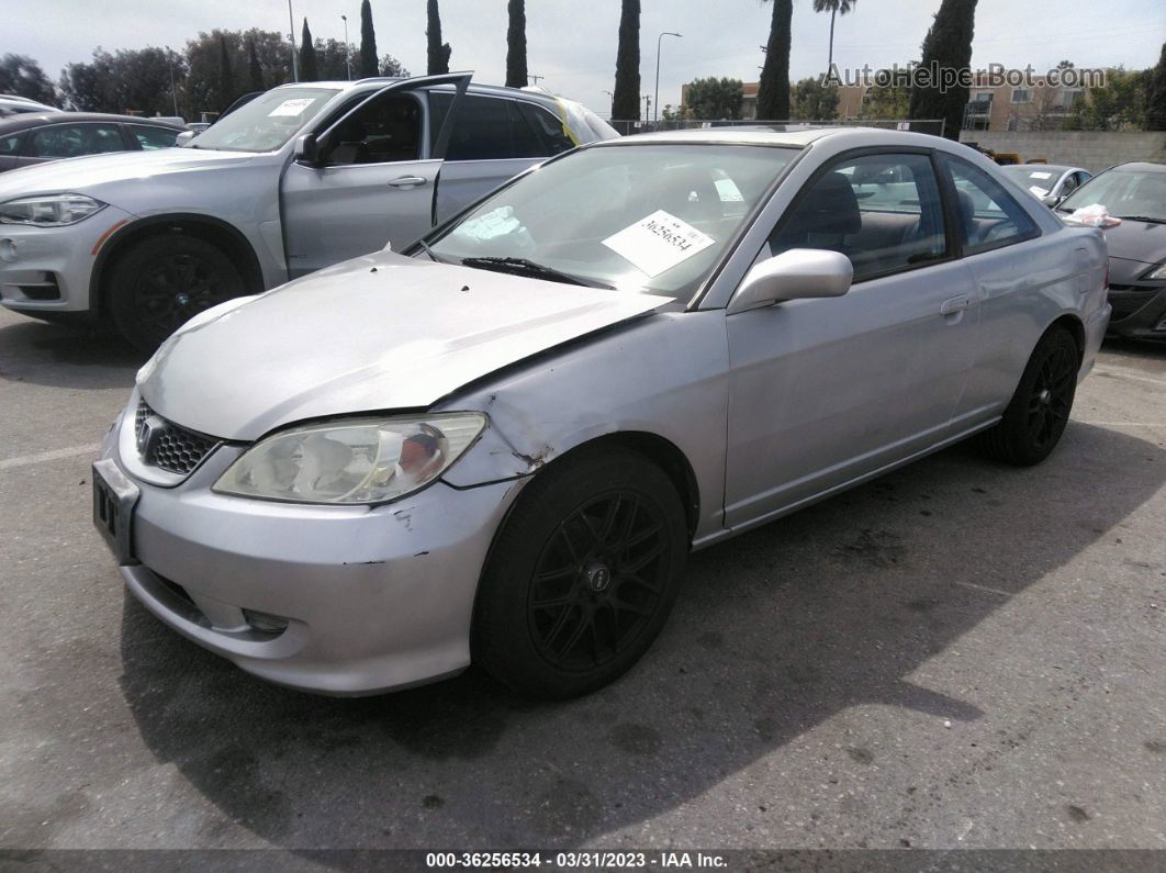 2004 Honda Civic Ex Серебряный vin: 1HGEM21974L040956