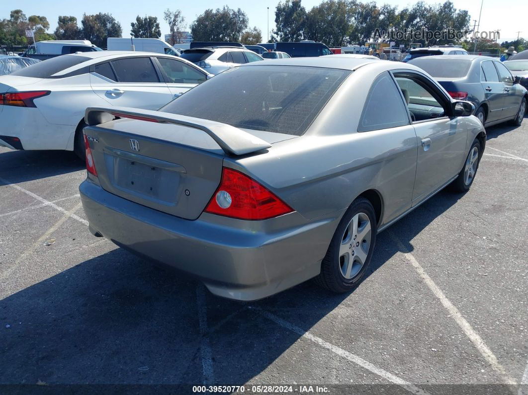 2004 Honda Civic Ex Gray vin: 1HGEM22074L041413