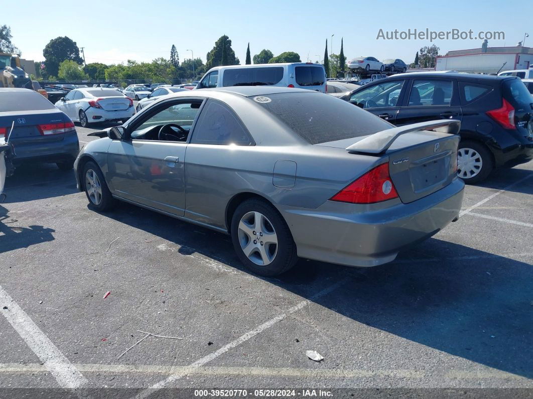 2004 Honda Civic Ex Gray vin: 1HGEM22074L041413