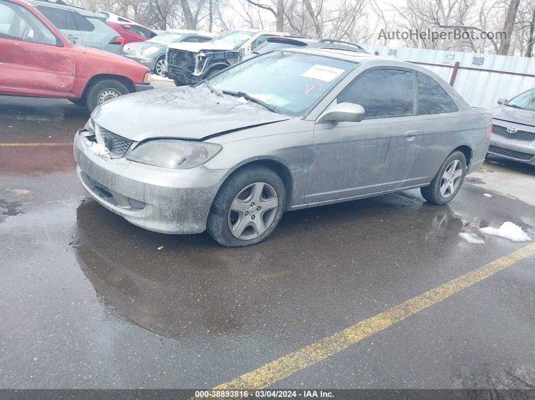 2004 Honda Civic Ex Gray vin: 1HGEM22084L037435