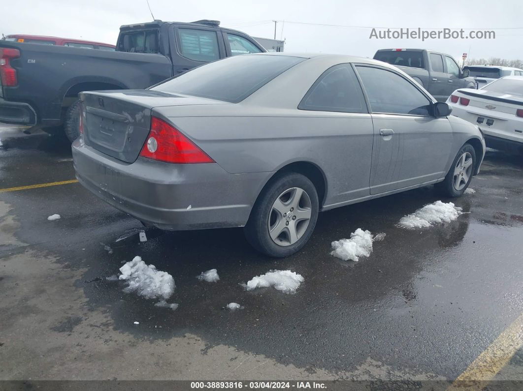 2004 Honda Civic Ex Gray vin: 1HGEM22084L037435