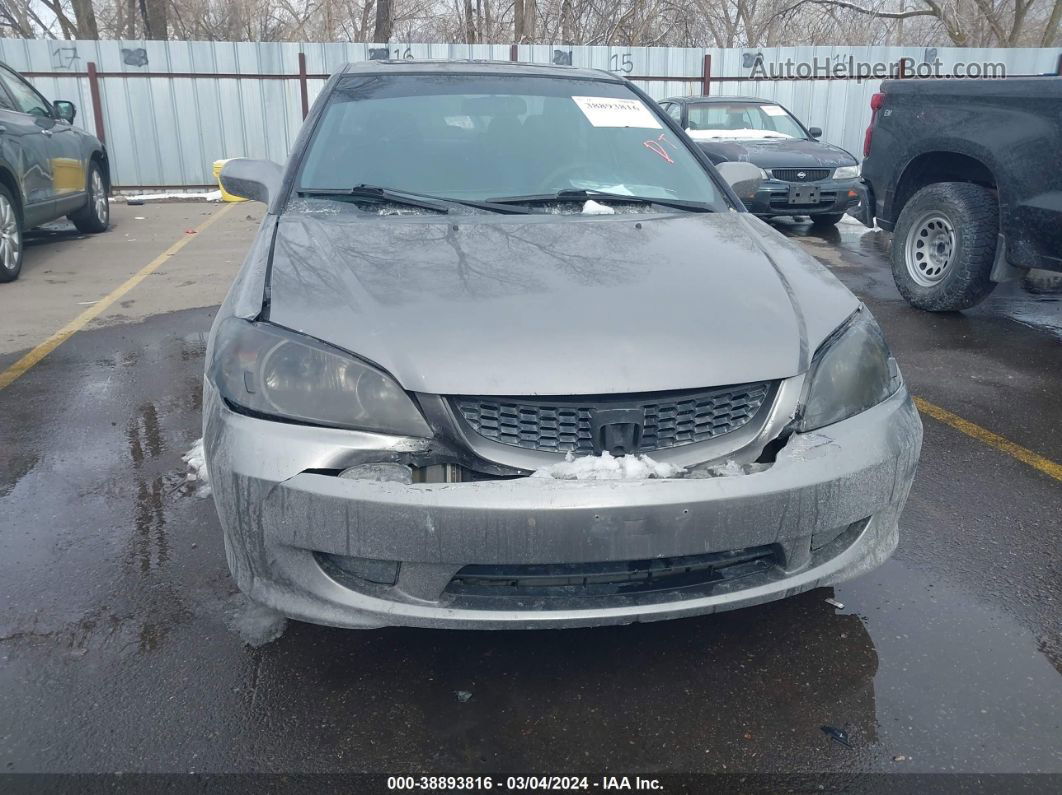 2004 Honda Civic Ex Gray vin: 1HGEM22084L037435