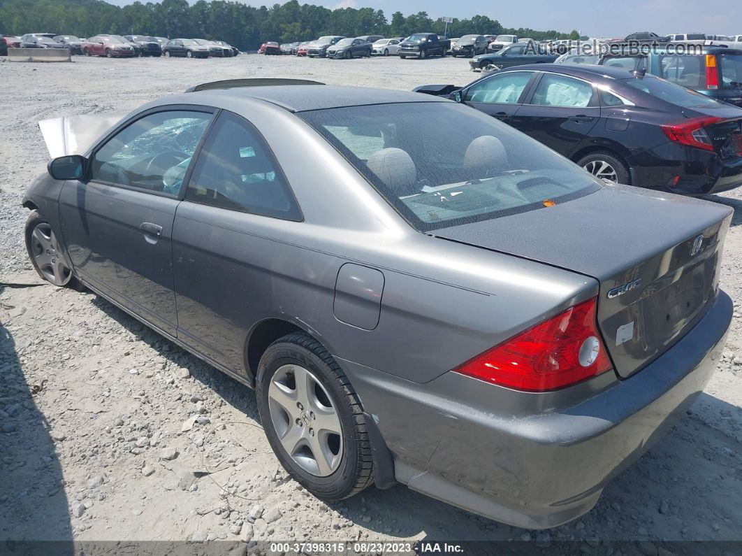 2004 Honda Civic Ex Silver vin: 1HGEM22084L072945