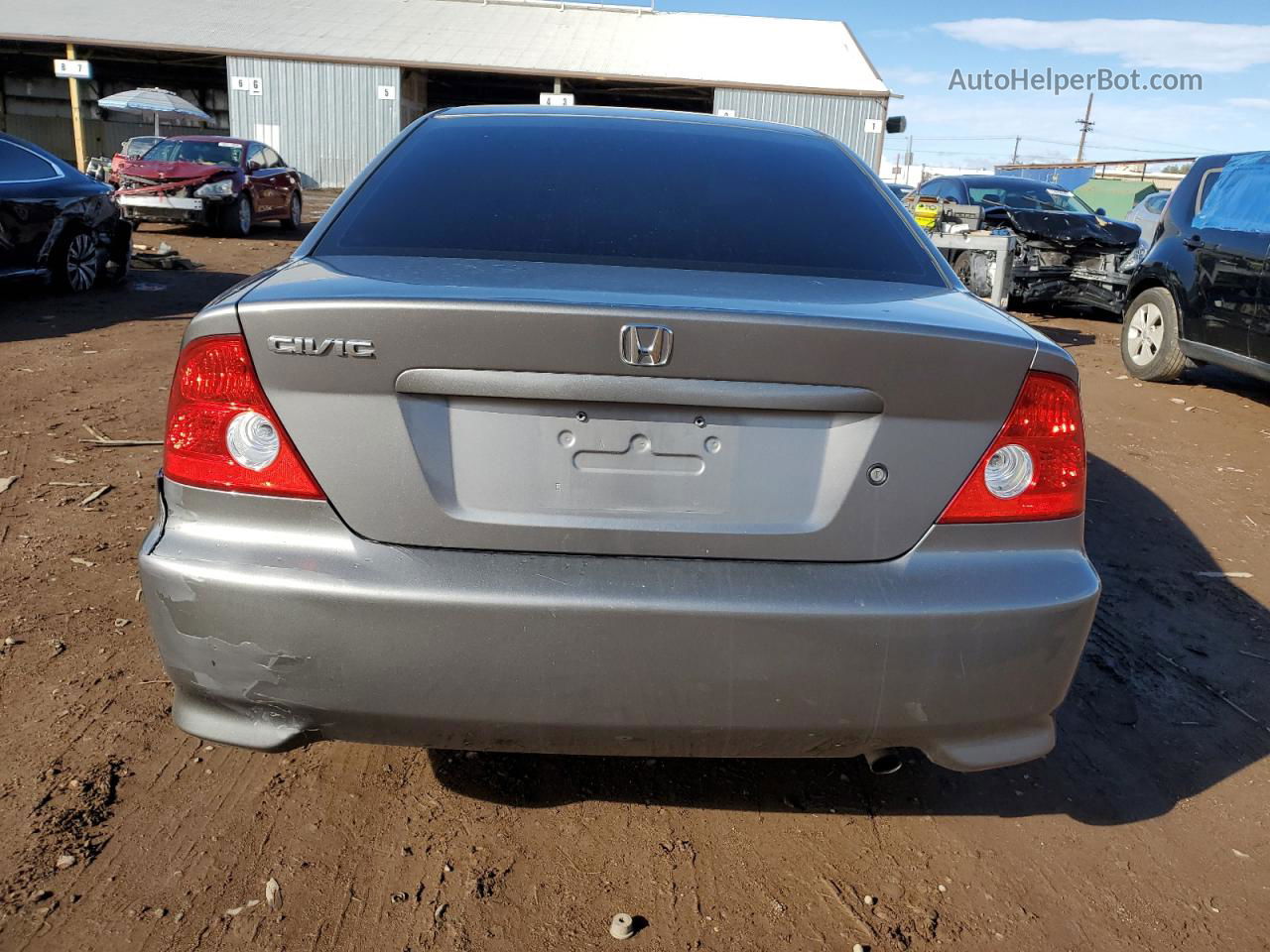 2005 Honda Civic Ex Gray vin: 1HGEM220X5L049667