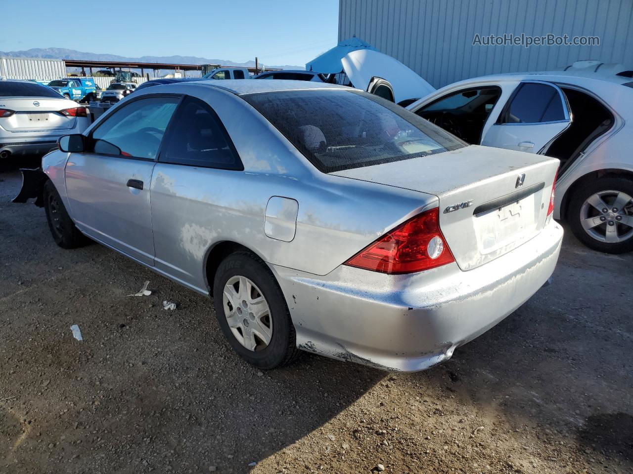 2004 Honda Civic Dx Vp Silver vin: 1HGEM22104L049863