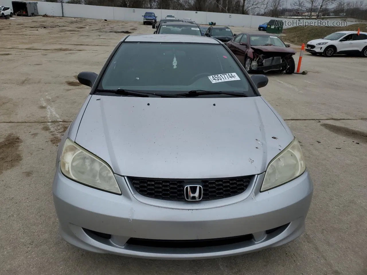 2004 Honda Civic Dx Vp Silver vin: 1HGEM22134L079178