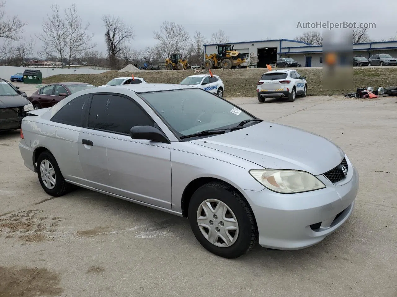 2004 Honda Civic Dx Vp Silver vin: 1HGEM22134L079178