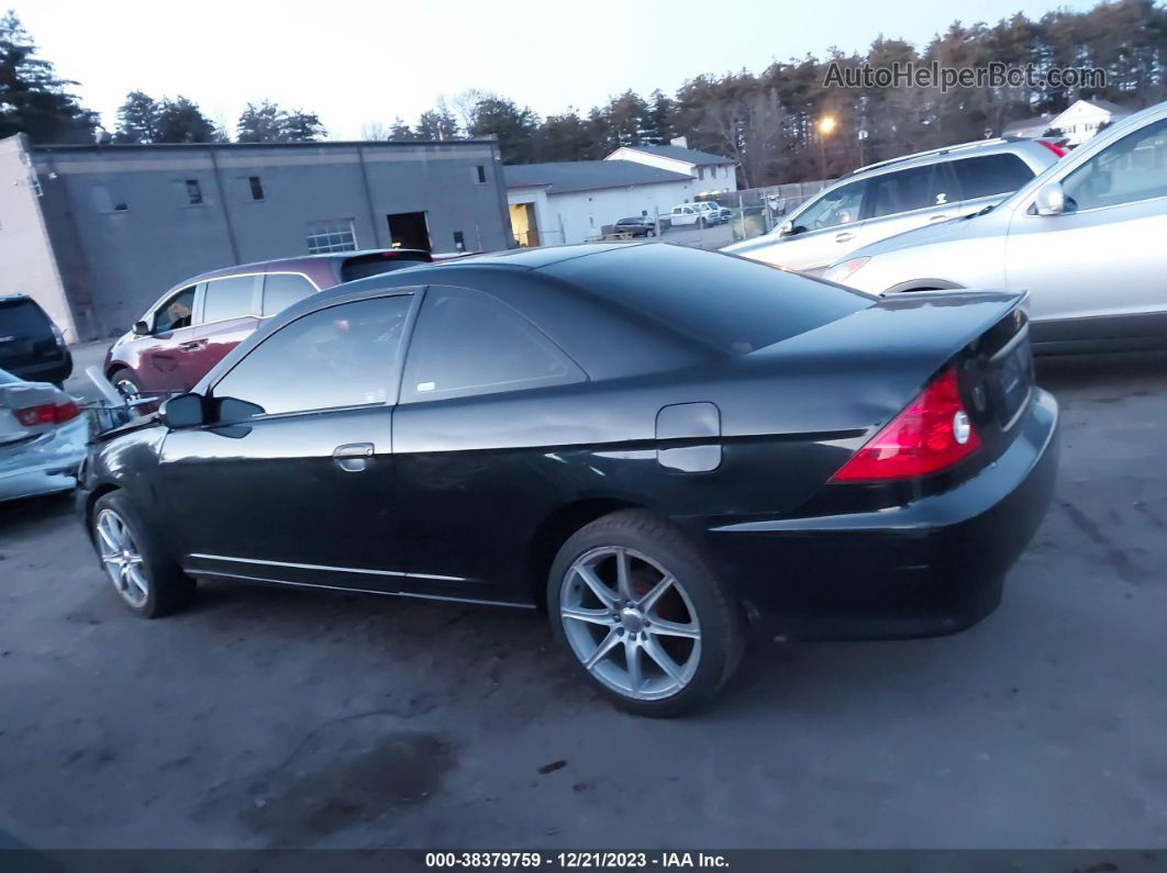 2004 Honda Civic Vp Black vin: 1HGEM22154L081045