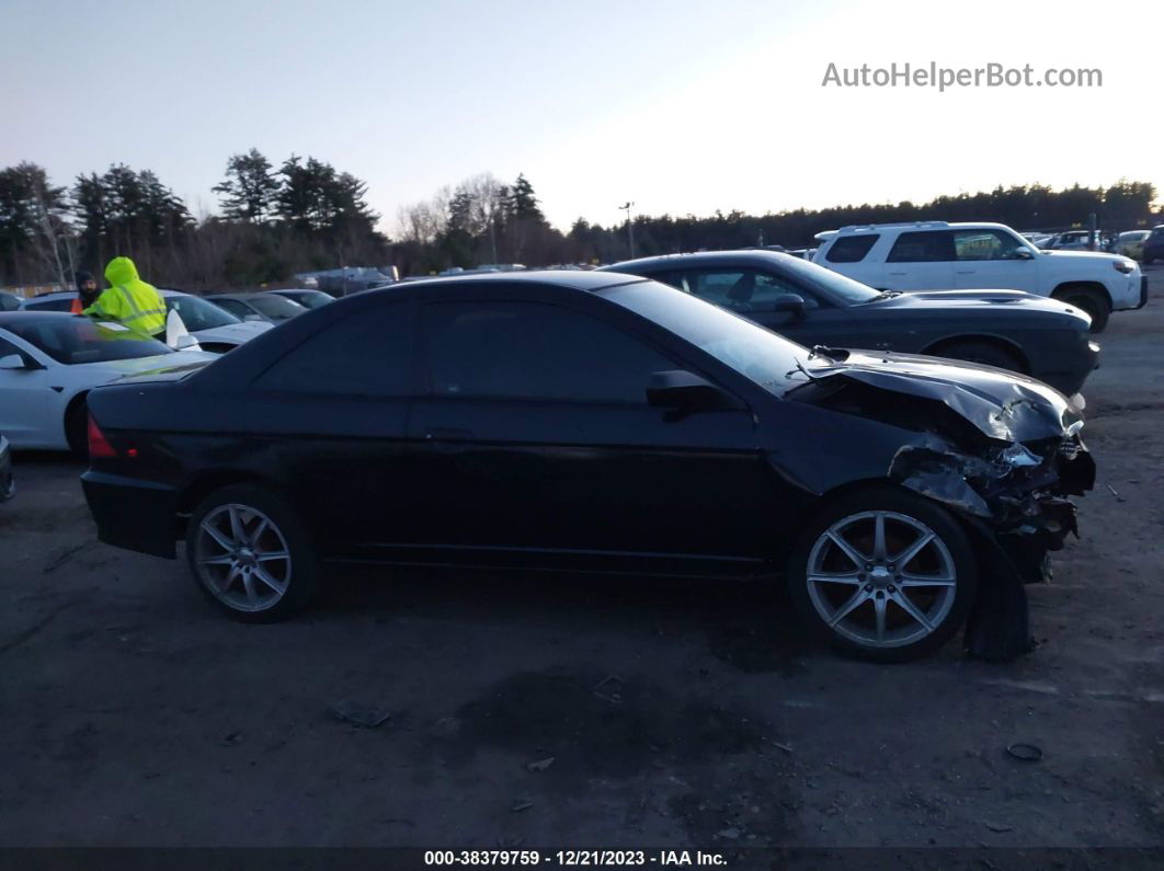 2004 Honda Civic Vp Black vin: 1HGEM22154L081045