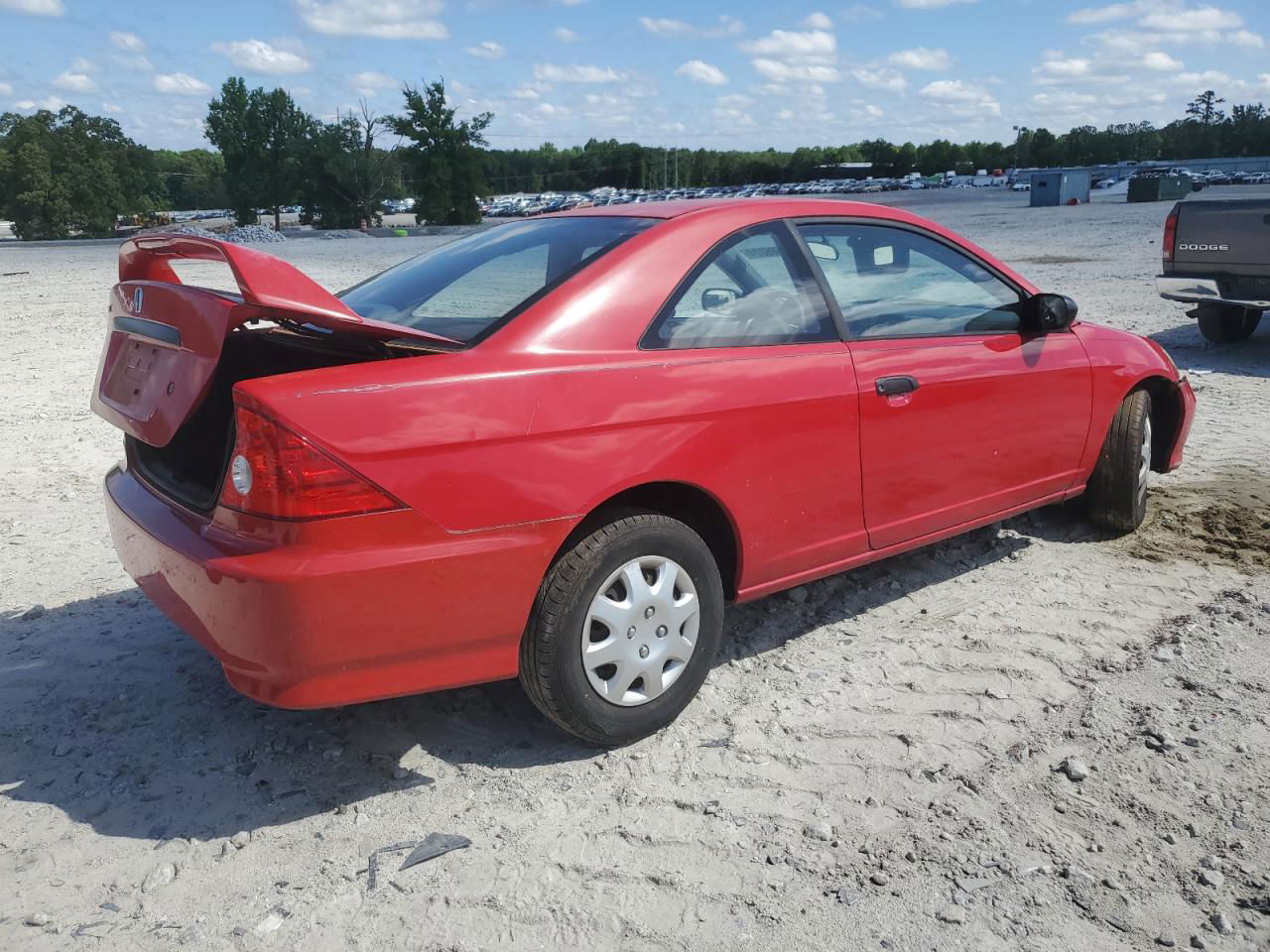 2004 Honda Civic Dx Vp Red vin: 1HGEM22164L007634