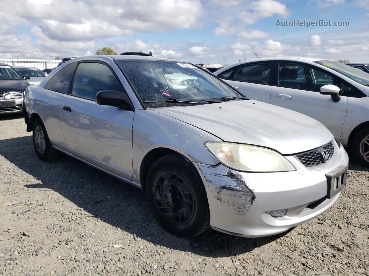 2005 Honda Civic Dx Vp Silver vin: 1HGEM22165L033068