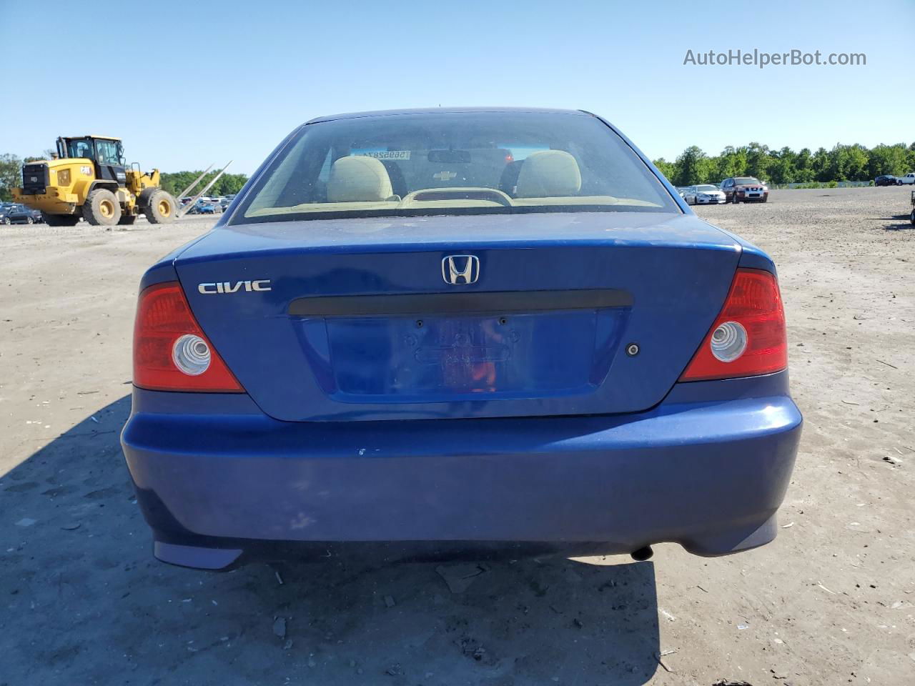 2004 Honda Civic Dx Vp Blue vin: 1HGEM22184L008123
